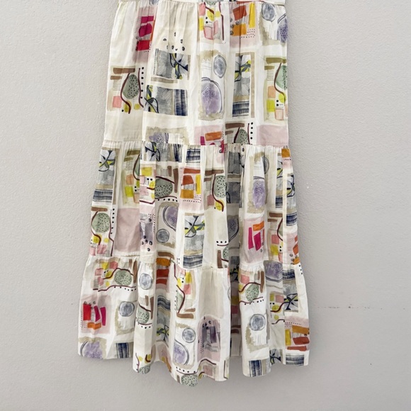 Hunter Bell Poppy Maxi Dress XS Cotton Abstract Print Resort Vacation Coastal - Picture 9 of 12